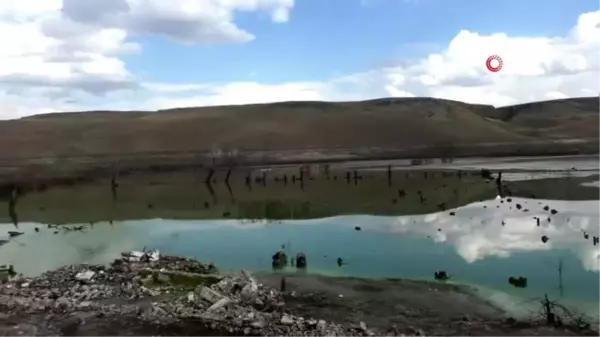 Kars'ta baraj kapakları açılınca su seviyesi 30 metre düştü