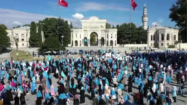 İstanbul'da Doğu Türkistanlılardan Çin işgaline tepki