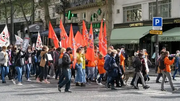 Paris'te kürk karşıtları ve hayvan hakları savunucularından eylem