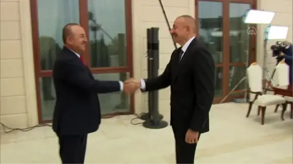 Azerbaycan Cumhurbaşkanı İlham Aliyev, Dışişleri Bakanı Çavuşoğlu'nu kabul etti