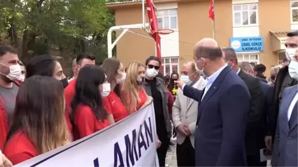 Bakan Soylu, Habur Çayı'ndaki rafting parkurunda kürek çekti