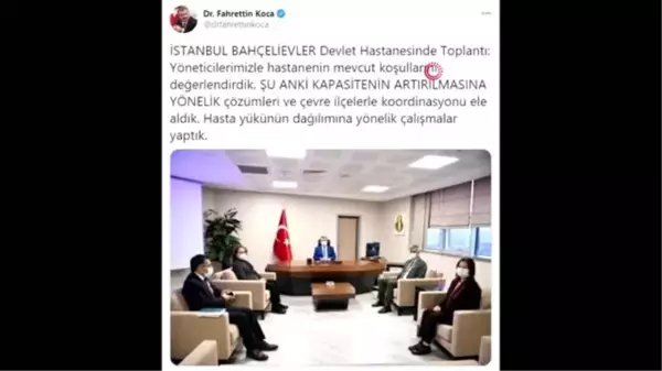 Sağlık Bakanı Koca'dan İstanbul'daki hastanelerde 'Kapasite arttırma' toplantıları