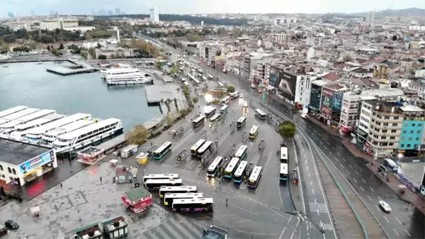 Yasak sonrası Üsküdar ve Kadıköy manzaraları