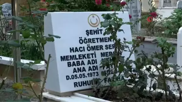 Son dakika haber | Şehit öğretmen Hacı Ömer Serin kabri başında dualarla anıldı