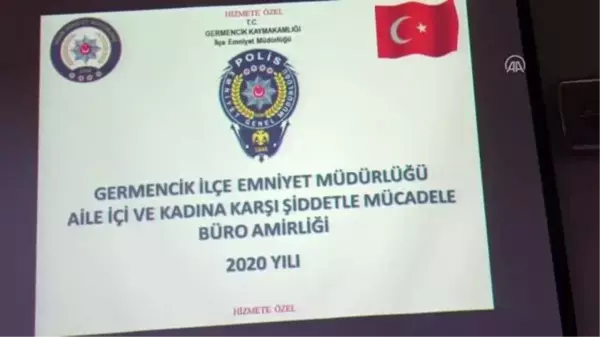 Germencik'te ekipler, KADES bilgilendirme broşürü dağıttı