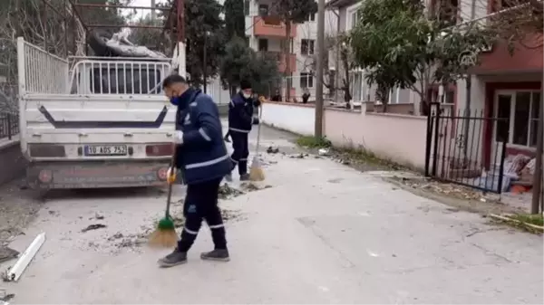 BALIKESİR - Doğal gaz patlaması sonucu 9 dairede hasar oluştu