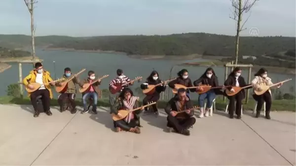 Son dakika haber! Çocuk müzisyenler, İstanbul'un azalan suyuna türküyle dikkati çekti