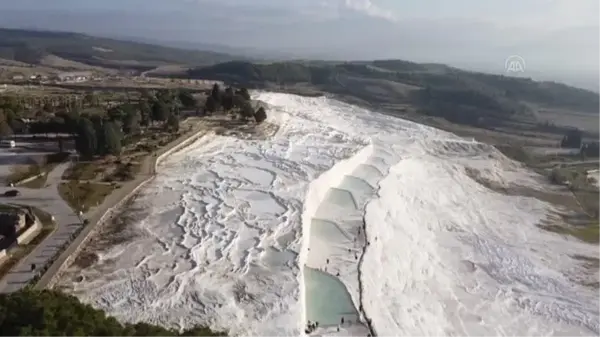 Pamukkale'yi 11 günde 6 bin 850 kişi ziyaret etti