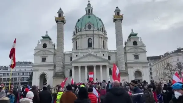 Son dakika haber | Avusturya'da Kovid-19 önlemleri protesto edildi