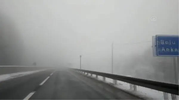 Bolu Dağı'nda yoğun sis etkili oluyor