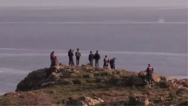 ÇANAKKALE - Gökçeada açıklarında batan teknenin yeri sahilden yaklaşık 200 metre açıkta tespit edildi