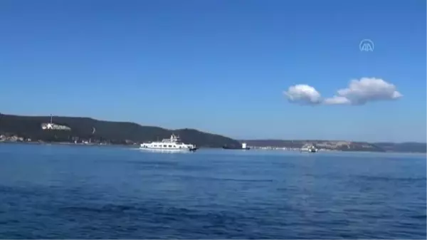 ÇANAKKALE - Çanakkale Boğazı transit gemi trafiğine tek yönlü kapatıldı