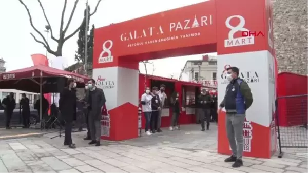 Kadınların el emeği ürünleri Galata Pazarı'nda satılıyor