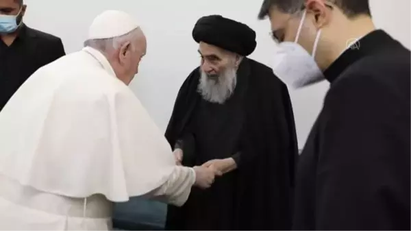 Papa Franciscus Irak'ta Şiilerin dini mercisi Sistani ile insanlığın karşılaştığı zorlukları görüştü(2)