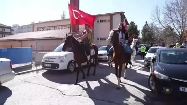 Çubuk'ta İstiklal Marşı'nın kabulünün 100. yılı nedeniyle tören düzenlendi