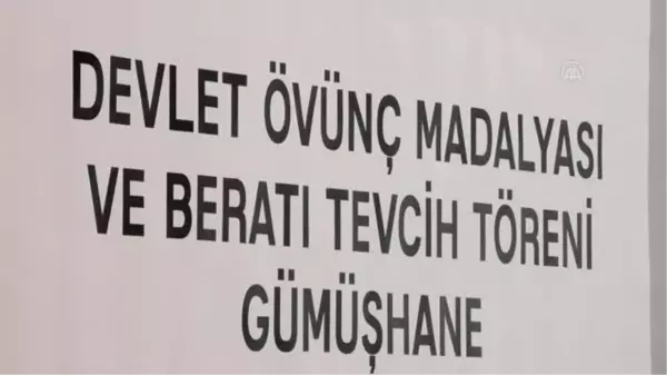 Son dakika haber: Gümüşhane'de bir gaziye Devlet Övünç Madalyası takdim edildi