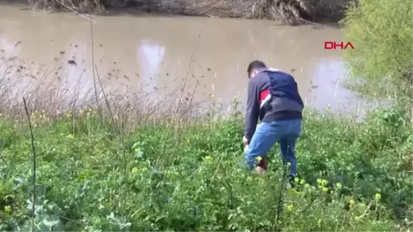 MANİSA Otomobili Gediz Nehri kenarında terkedilmiş bulunan bakkal, suda ve karada aranıyor