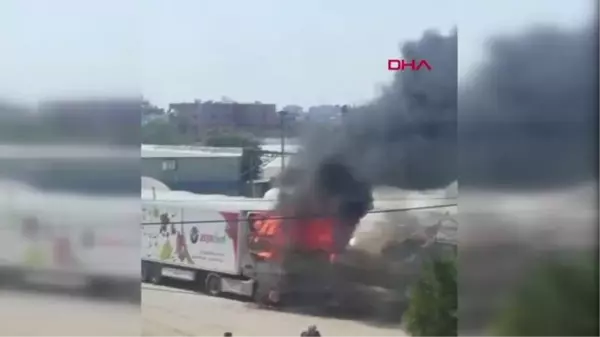 ANTALYA Yanın TIR'ın şoförü gözyaşlarına boğuldu