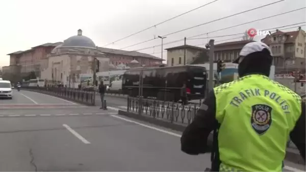 Beyazıt'ta trafik kabusunu önlemek için denetim yapıldı