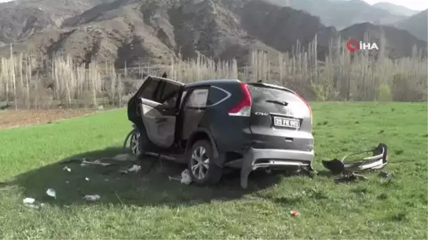 Kaymakam ve Belediye Başkanının içinde bulunduğu makam aracı şarampole yuvarlandı: 4 yaralı