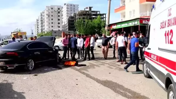 İki otomobilin çarpışması sonucu bir kişi yaralandı