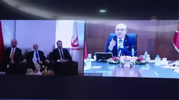 MHP ile Yeniden Refah Partisi ve Saadet Partisi heyeti çevrim içi bayramlaştı