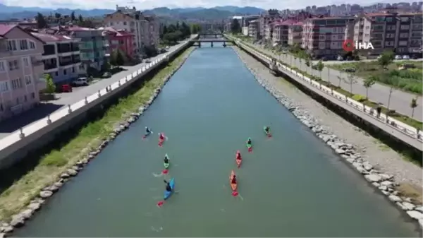 Ordu'nun dereleri yelken ve kano parkuru oldu