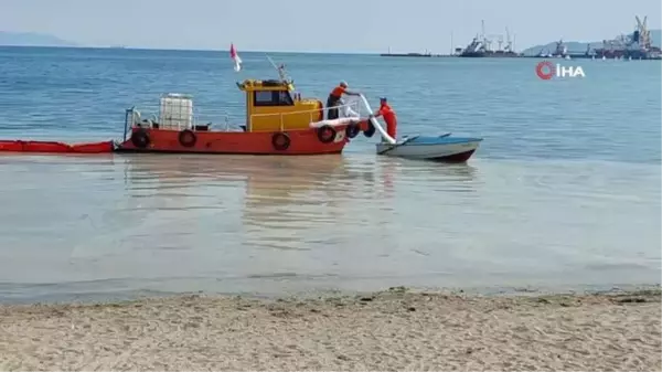 Yeniden salya ile kaplanan Tekirdağ kıyılarında temizleme çalışmaları başlatıldı