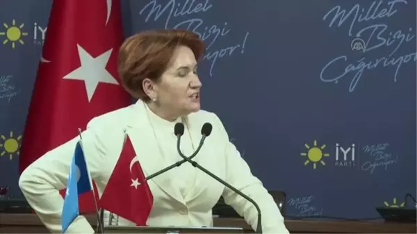 İYİ Parti Genel Başkanı Akşener, Hayalimdeki Doğu Türkistan Resim Yarışması Ödül Töreni'ne katıldı