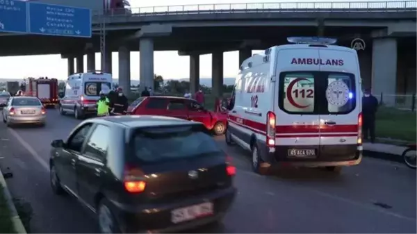 İki otomobilin çarpıştığı kazada 3'ü çocuk 6 kişi yaralandı