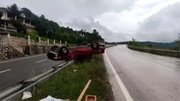 Sağanağın etkili olduğu trafik kazalarında 6 kişi yaralandı