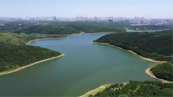 (DRONE) Marmara Bölgesi'ndeki yağışlar, İstanbul barajlarının doluluğunu yüzde 15 artırdı