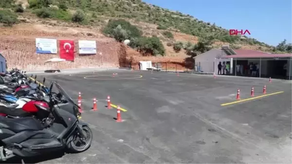 BODRUM MOTOSİKLET EĞİTİM VE SINAV ALANINA KAVUŞTU