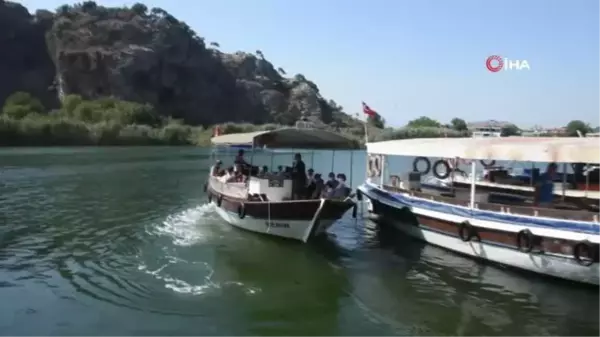 Dalyan'da bayram yoğunluğu başladı