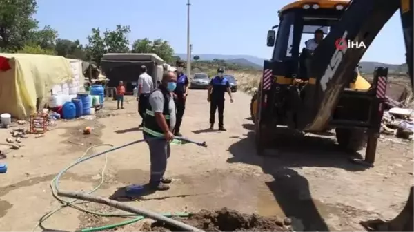 Burhaniye Belediyesi, Düdüklü kaçağına el attı