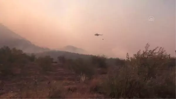 Son dakika haber... Silifke'deki orman yangınına müdahale sürüyor