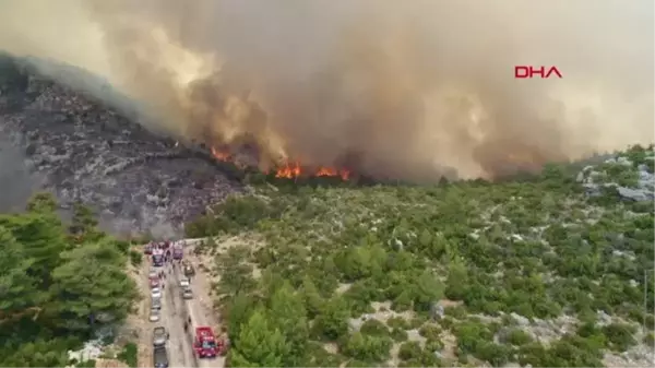 SIRTKÖY'DE YANGINA HAVADAN MÜDAHALE