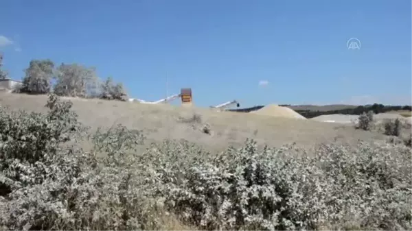 Köylülerden taş ocağı sahasının genişletilmesine tepki