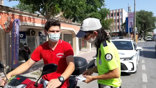 Motosiklet sürücülerine yönelik kask farkındalığı denetimi gerçekleştirildi