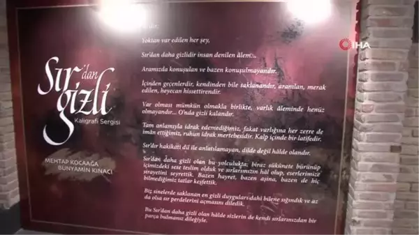 Sırdan Gizli Kaligrafi sergisi Üsküdar'da sanatseverlerle buluştu