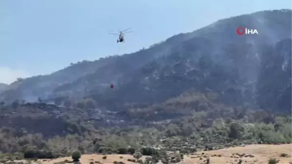 Söndürme helikopterleri arı gibi çalışıyor