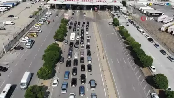 Kapıkule Sınır Kapısında gurbetçi yoğunluğu sürüyor