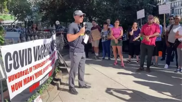 AMERİKA BİRLEŞİK DEVLETLERİ - New York'ta aşı karşıtı protesto