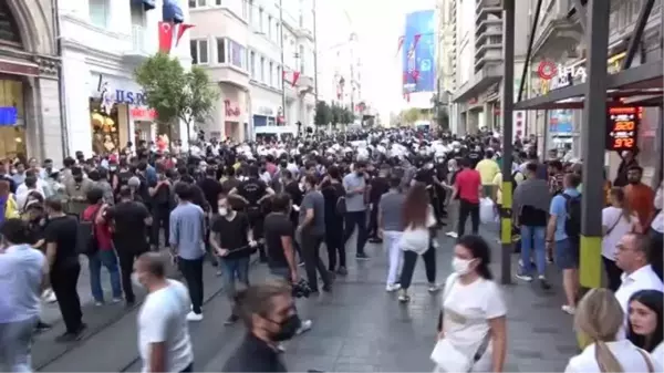 Son dakika haberi! İstiklal Caddesinde eylemcilere polis müdahalesi: 20 gözaltı