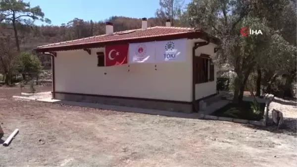 Son dakika haberleri | Yangında mağdur olan aileler yeni evlerine kavuşuyor