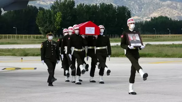 Şehidin naaşı Tokat'a getirildi