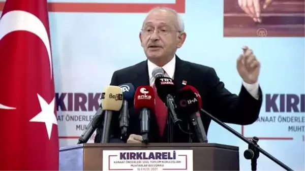 KIRKLARELİ - CHP Genel Başkanı Kılıçdaroğlu (1)