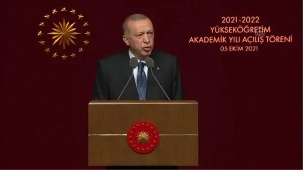 Son dakika haber! Cumhurbaşkanı Erdoğan, 2021-2022 Yükseköğretim Akademik Yıl Açılış Töreni'nde konuştu: (2)