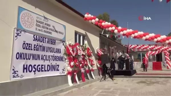 Ahlat'ta yapımı tamamlanan Saadet Ayber Özel Eğitim Uygulama Okulu törenle eğitim-öğretime açıldı