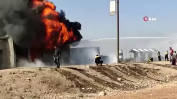 El Bab'da akaryakıt deposunda patlama: 2 yaralı